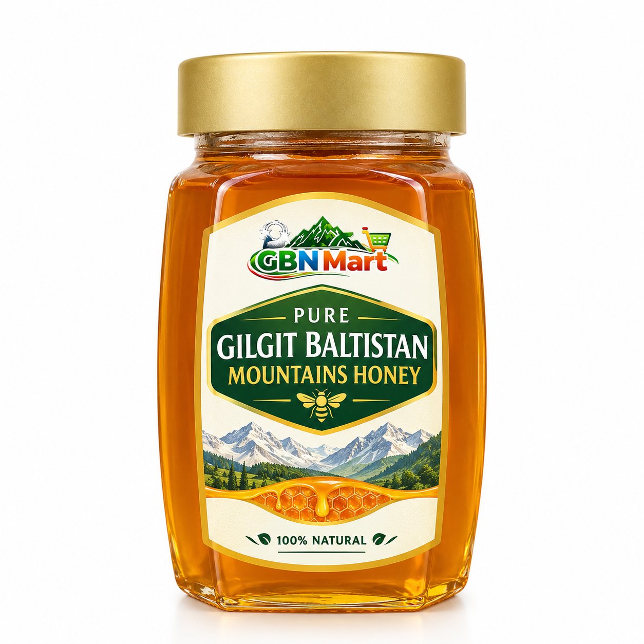 Gilgit-Baltistan Mountain Pure Honey – 100% Natural Wild Honey from the Himalayan Highlands